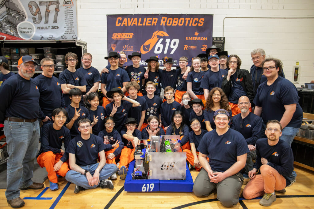 Cavalier Robotics team members collaborating